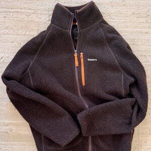 Finisterre Men's Hegen Fleece in Coffee, Small
